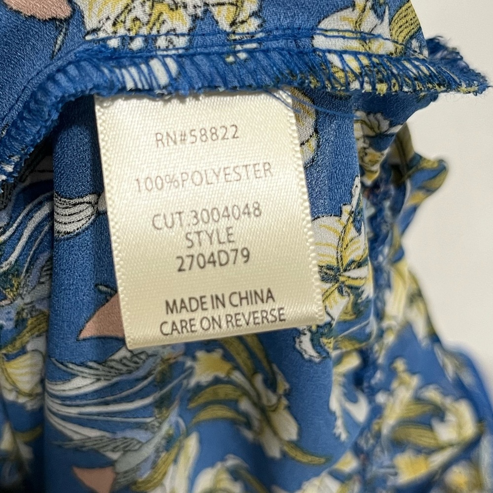 MAX STUDIO FLORAL RUFFLE TOP NEW WITH TAG - Picture 8 of 12